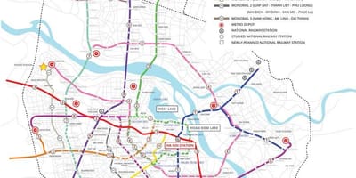 Картата на ханой метрото