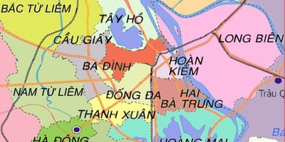 Карта на район, ха Донг Ханой